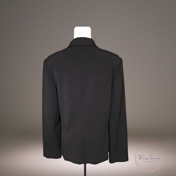 Rafaella Zip Front Jacket Black – Size 8 – Classic Career Workwear - Picture 2 of 10